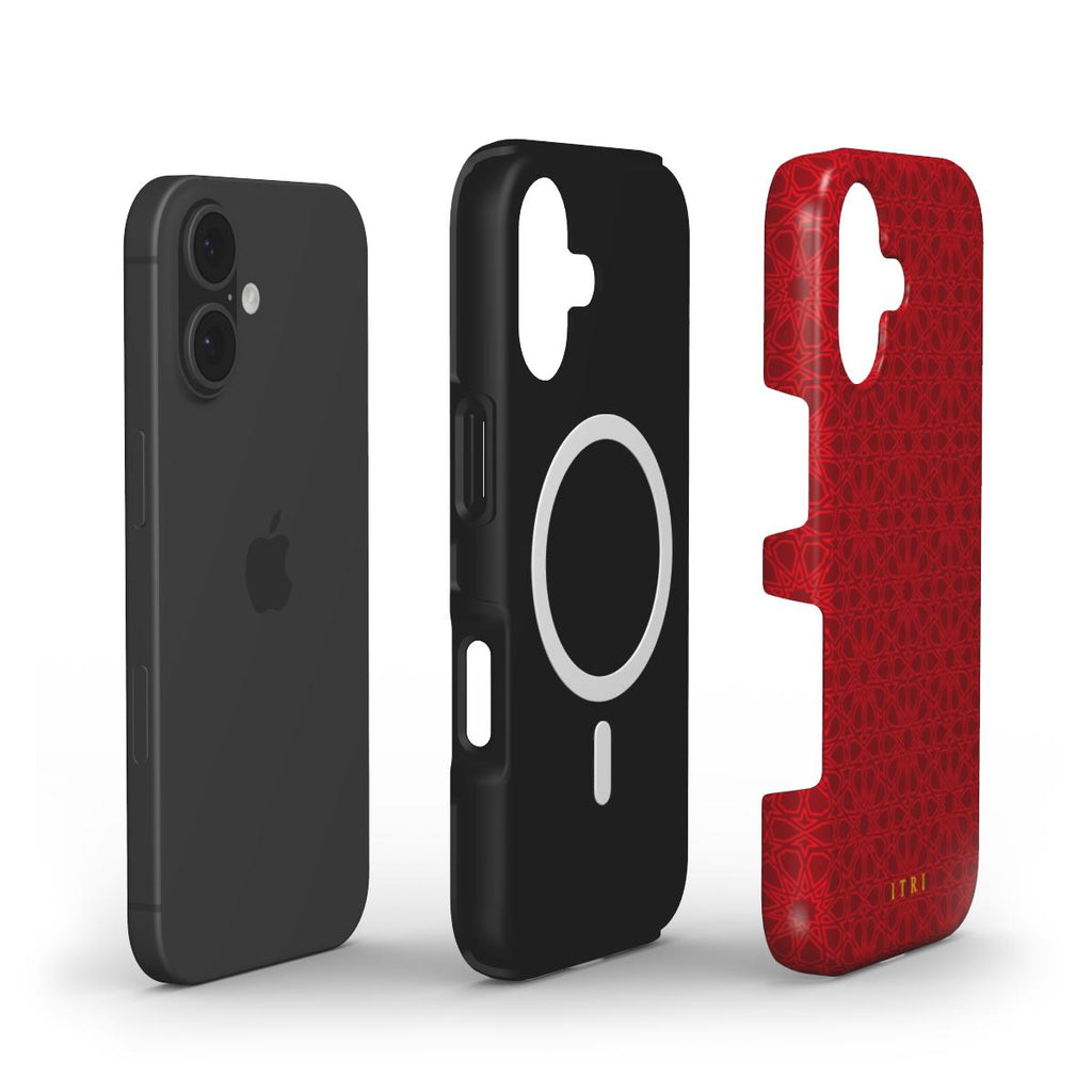 Zellige Iconic Deep Red — iPhone MagSafe Case