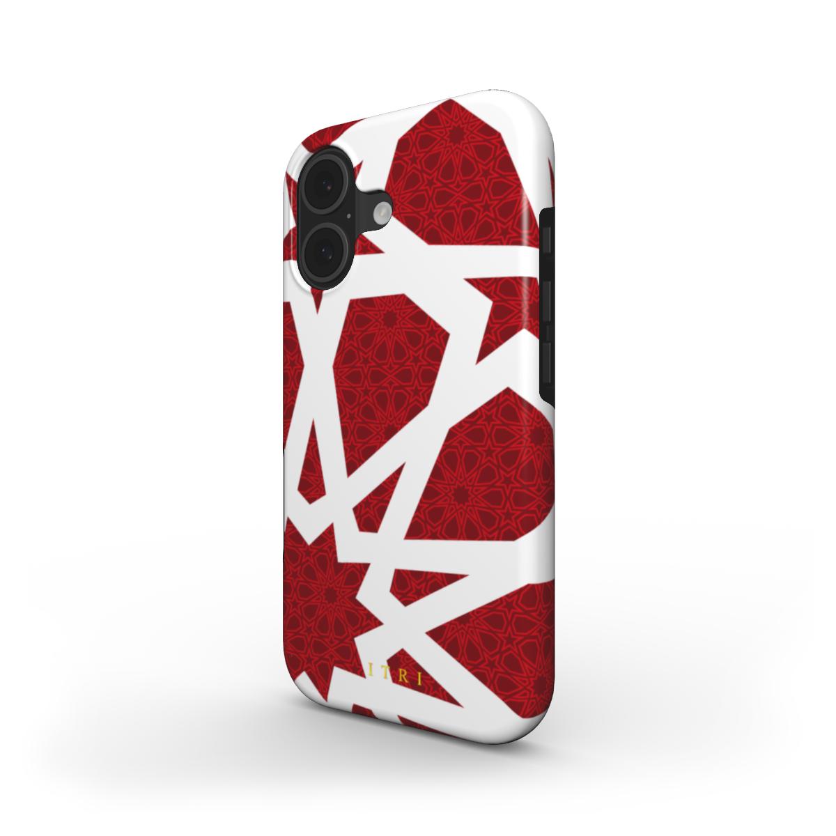 Zellige Kora Deep Red — iPhone MagSafe Case