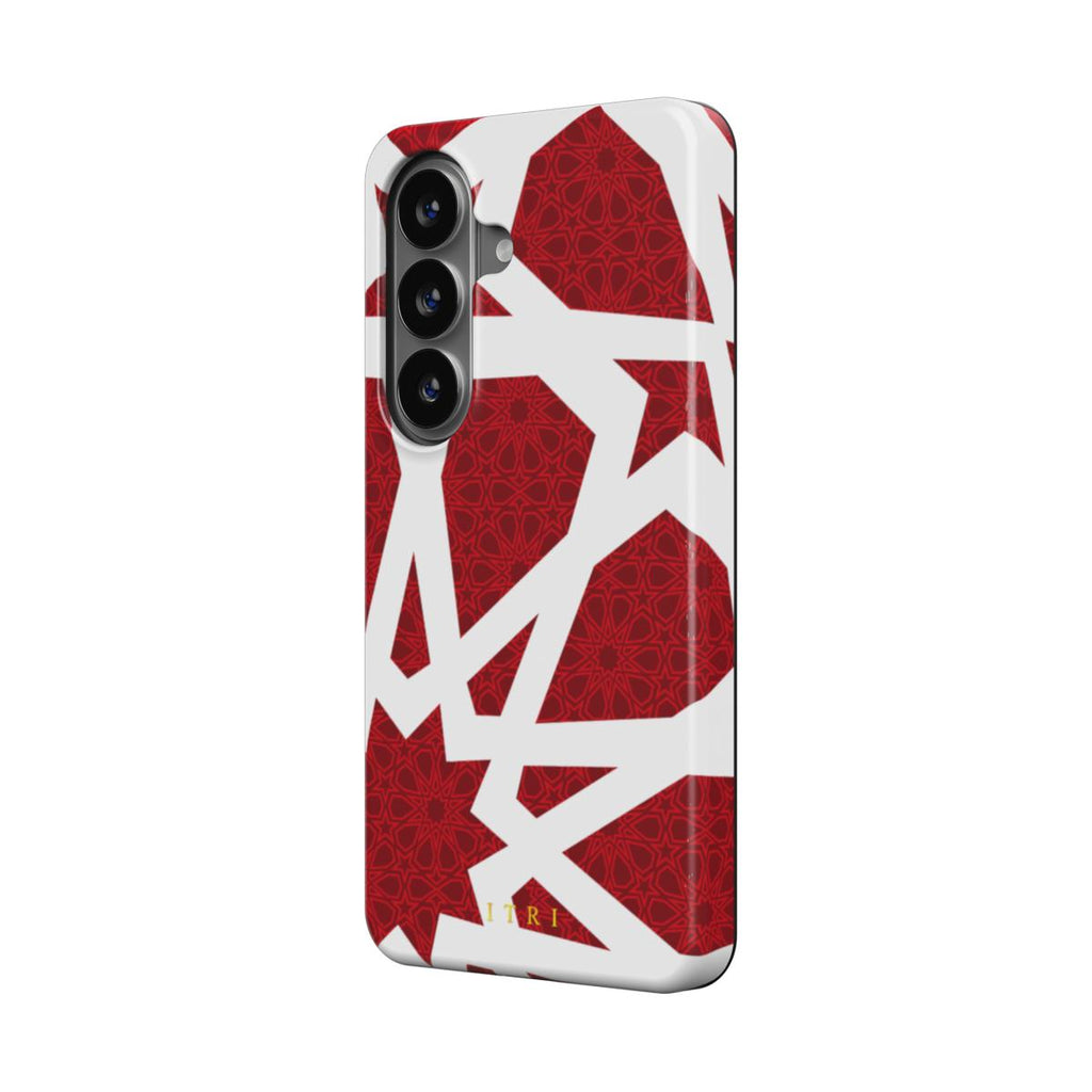 Zellige Kora Rouge Intense – Coque Samsung Magnetic