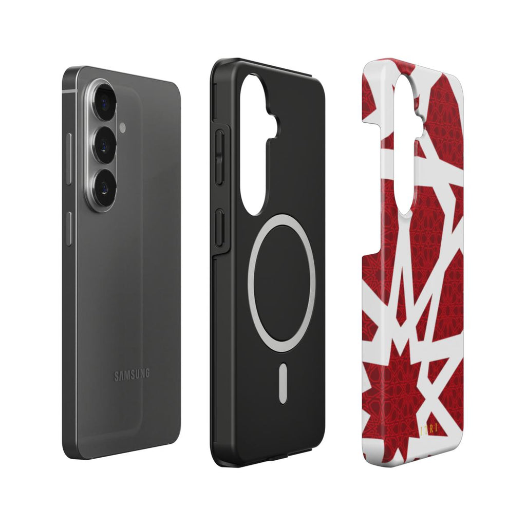 Zellige Kora Rouge Intense – Coque Samsung Magnetic