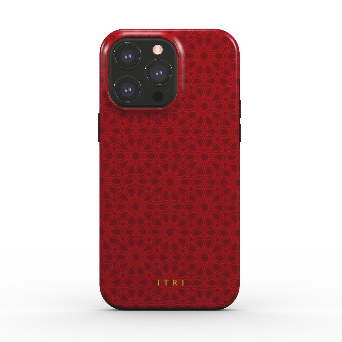 Zellige Iconic Deep Red — iPhone MagSafe Case