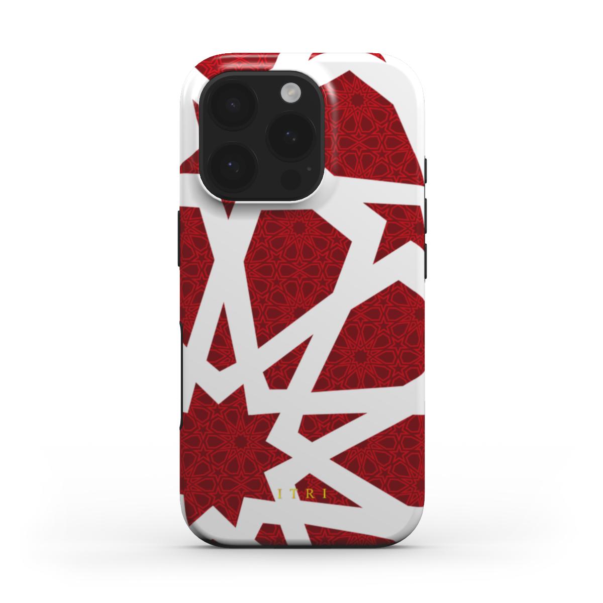 Zellige Kora Deep Red — iPhone MagSafe Case