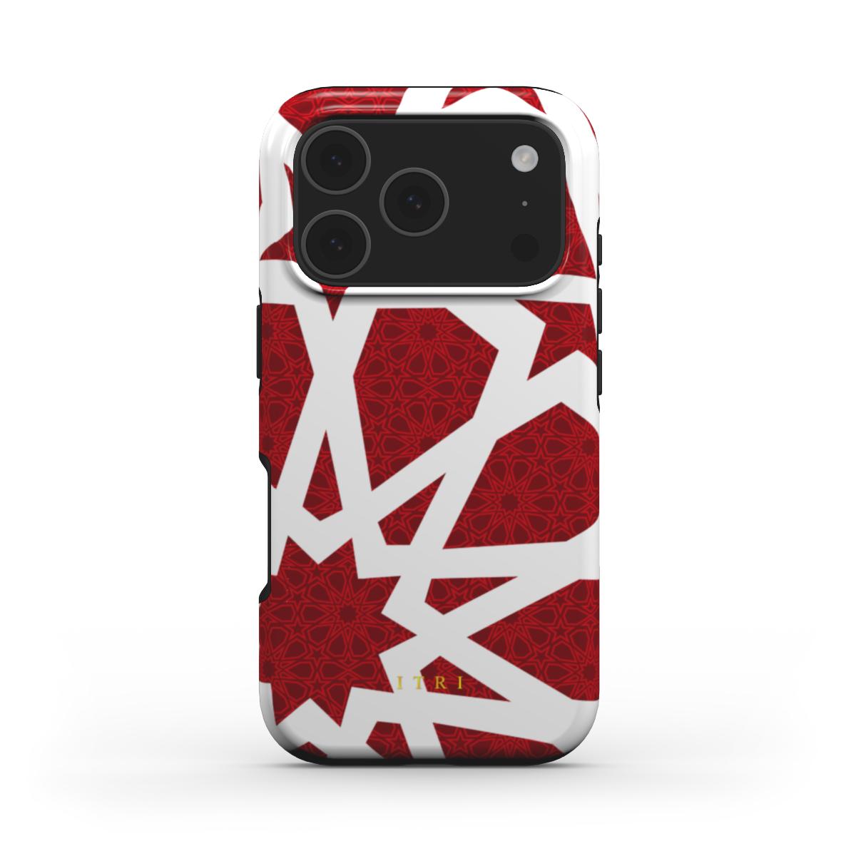 Zellige Kora Deep Red — iPhone MagSafe Case