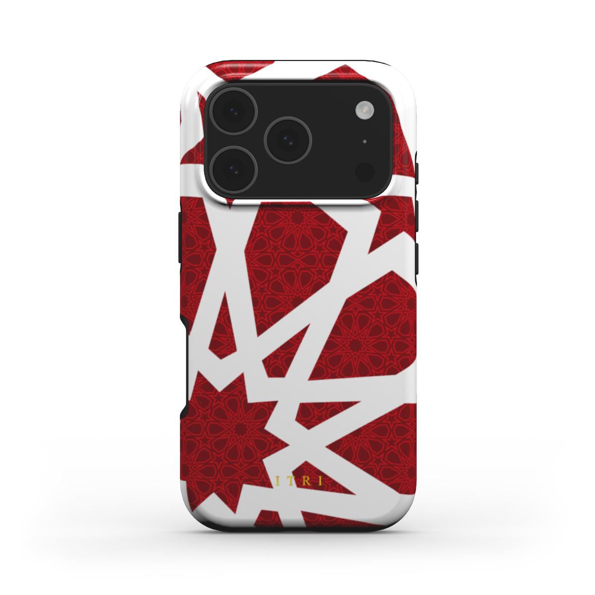 Zellige Kora Deep Red — iPhone MagSafe Case